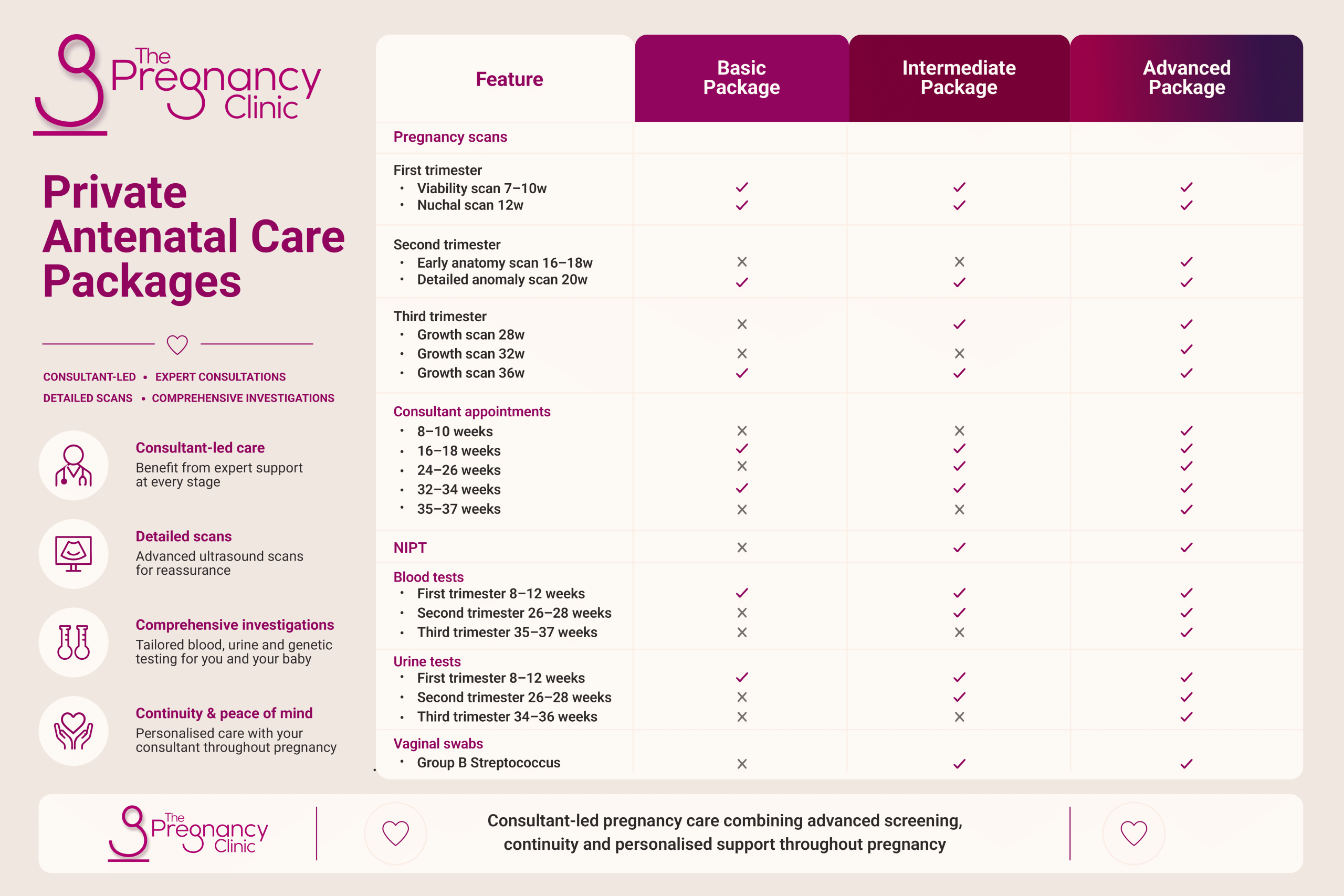 Private antenatal care